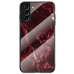 „Marble“ твердый силиконовый (TPU) чехол - красный (Galaxy S22 5G) цена и информация | Чехлы для телефонов | 220.lv