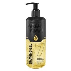 Skūšanās želeja Nishman Shaving Gel N.7 Gold One vīriešiem, 400 ml cena un informācija | Skūšanās piederumi, kosmētika | 220.lv