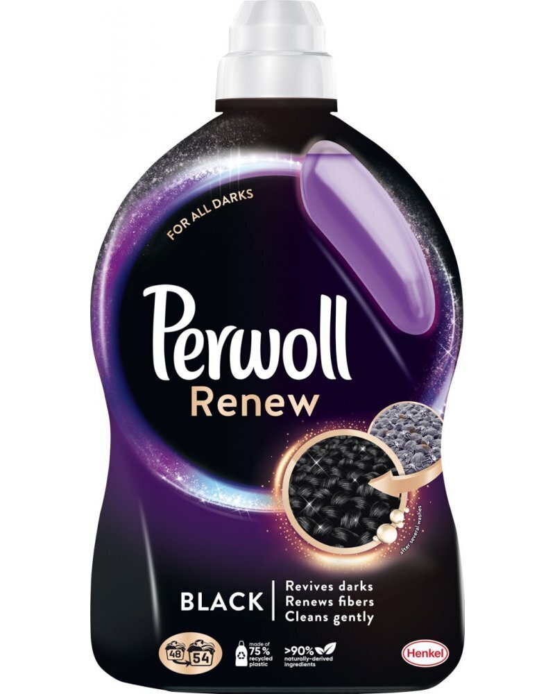 Mazgāšanas želeja Perwoll Renew Black, 54 mazgāšanas reizes, 2,97L cena un informācija | Veļas mazgāšanas līdzekļi | 220.lv