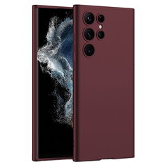 „GKK“ Slim твердый силиконовый (TPU) чехол - бордовый (Galaxy S23 Ultra) цена и информация | Чехлы для телефонов | 220.lv