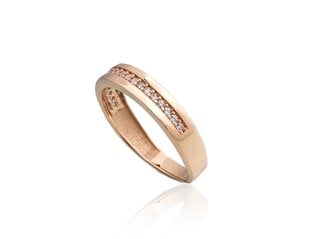 Золотое кольцо "Токио XXXVI" из красного золота 585 пробы DS01G421 цена и информация | Кольца | 220.lv