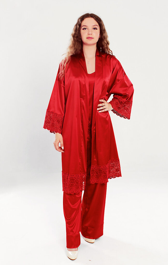 Bikses sievietēm Etude Eleonora 23104, sarkanas cena un informācija | Naktskrekli, pidžamas | 220.lv