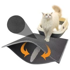 Коврик для мусора 60x45 см - серый цена и информация | Туалеты для кошек | 220.lv