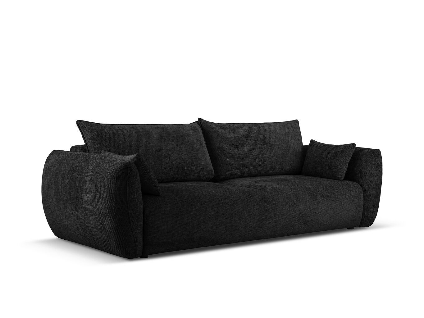 Dīvāns Cosmopolitan Design Matera, melns cena un informācija | Dīvāni | 220.lv