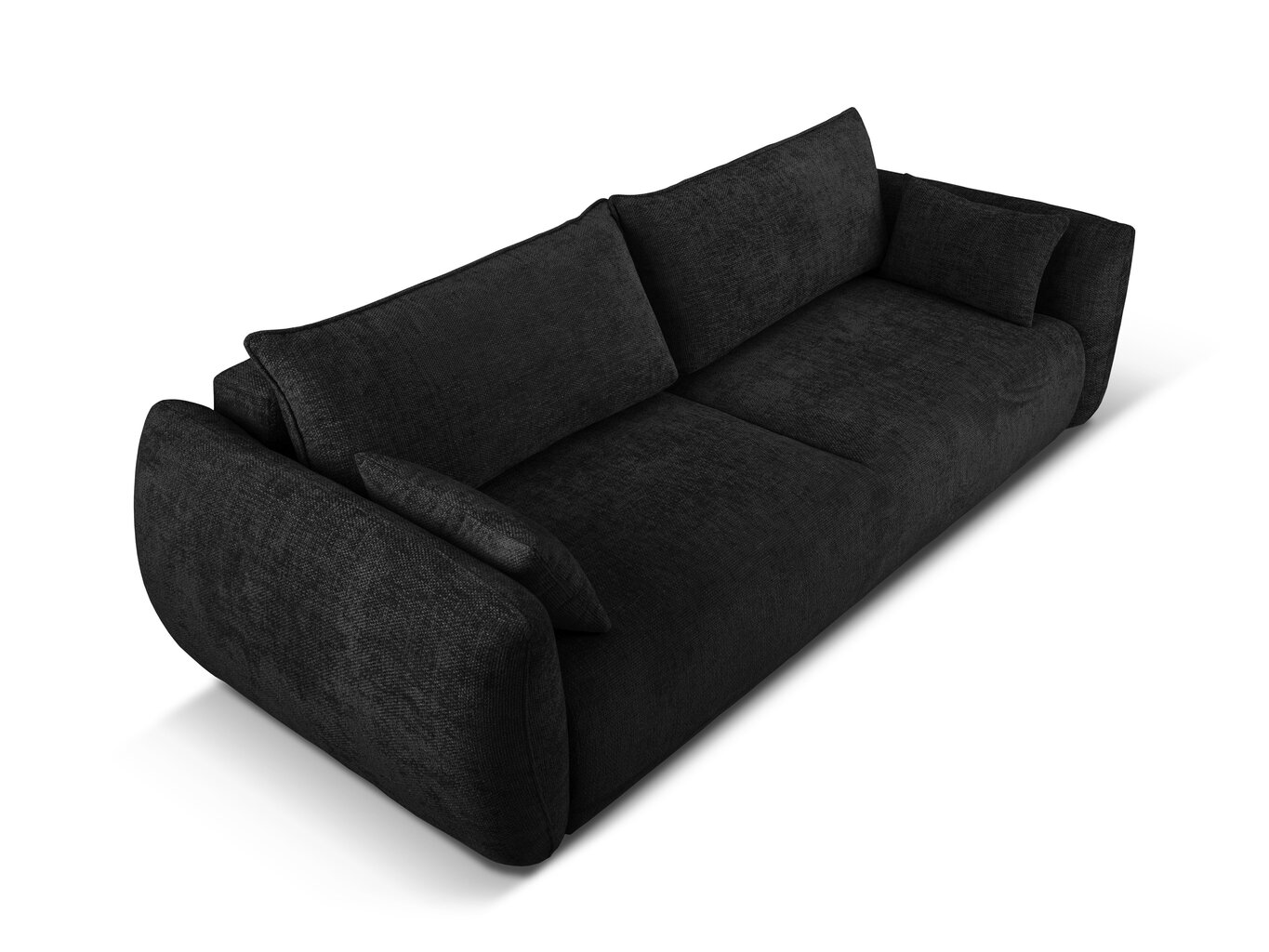 Dīvāns Cosmopolitan Design Matera, melns cena un informācija | Dīvāni | 220.lv