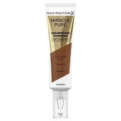 Grima pamats Max Factor Miracle Pure Foundation SPF30, 100 Cocoa, 30 ml cena un informācija | Grima bāzes, tonālie krēmi, pūderi | 220.lv