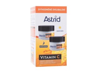 Набор кремов для лица для зрелой кожи Astrid Vitamin C для женщин: дневной крем, 50 мл + ночной крем, 50 мл цена и информация | Наносите на чистую кожу лица. Подержите около 10-15 минут и смойте водой. | 220.lv