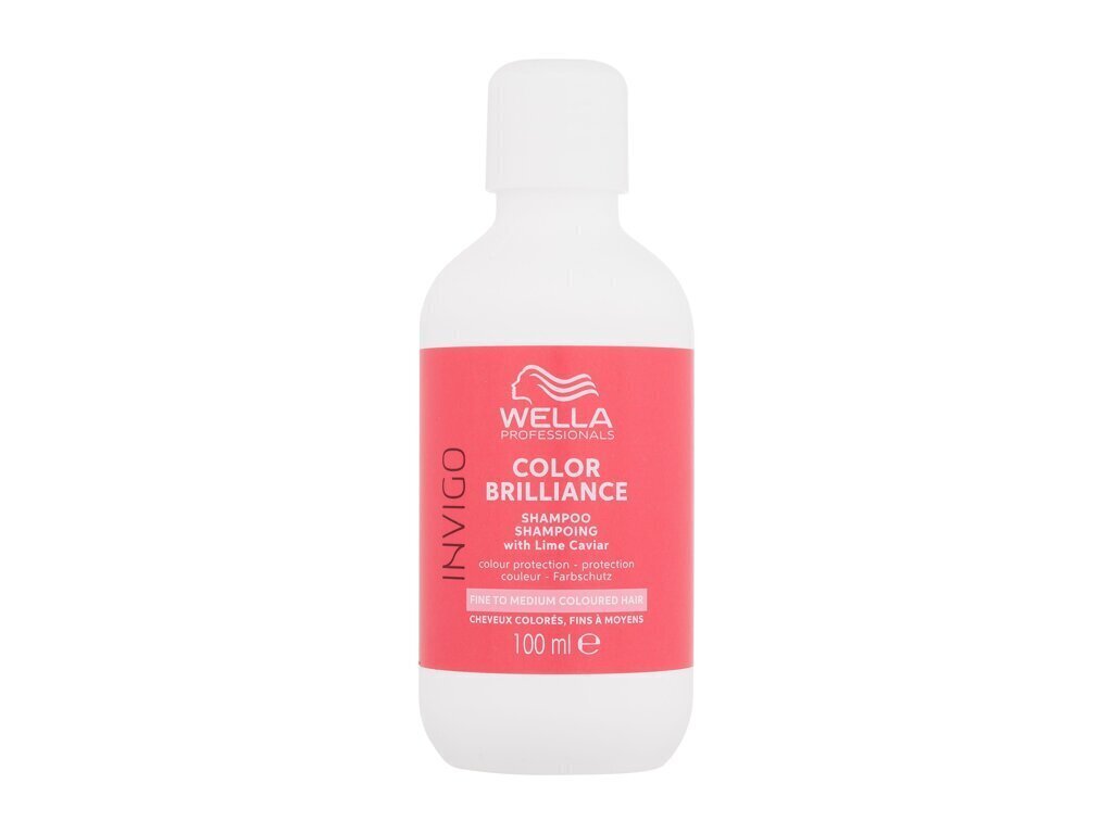 Šampūns krāsotiem matiem Wella Professionals Invigo Color Brillance Shampoo sievietēm, 100 ml цена и информация | Šampūni | 220.lv