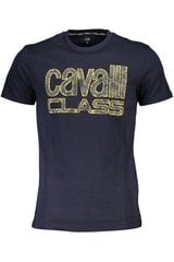 Cavalli Class vīriešu krekls QXT61Q-JD060, zils cena un informācija | Vīriešu T-krekli | 220.lv