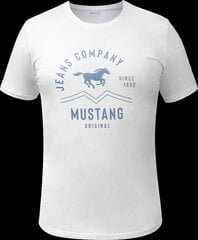 T-krekls vīriešiem Mustang 115999, balts cena un informācija | Vīriešu T-krekli | 220.lv