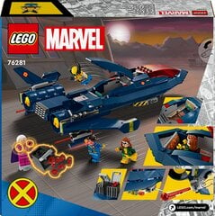 76281 LEGO® Marvel X-Mem X-Jet cena un informācija | Konstruktori | 220.lv