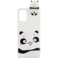 Твердый силиконовый чехол „Squezy“ Panda (TPU) - белый (Galaxy A41) цена и информация | Чехлы для телефонов | 220.lv