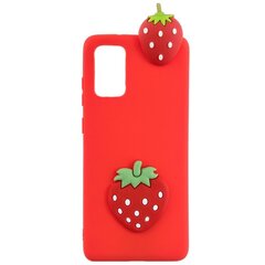 Squezy Strawberry cieta silikona TPU apvalks - sarkans Galaxy A41 cena un informācija | Telefonu vāciņi, maciņi | 220.lv