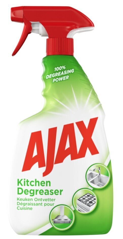 Ajax tauku un netīrumu tīrītājs Kitchen Cleaner Degreaser, 750 ml cena un informācija | Tīrīšanas līdzekļi | 220.lv