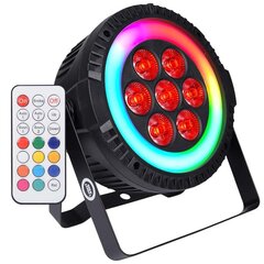 Прожектор для сцены LIGHT4ME RINGO PAR со светодиодным кольцом цена и информация | Праздничные декорации | 220.lv