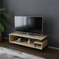 TV statīvs, Asir, 120x44,6x37,6 cm, brūns/melns cena un informācija | TV galdiņi | 220.lv