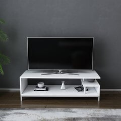 TV statīvs, Asir, 120x44,6x37,6 cm, balts цена и информация | Тумбы под телевизор | 220.lv