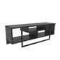 TV statīvs, Asir, 120x35,2x40,2 cm, melns cena un informācija | TV galdiņi | 220.lv