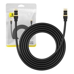 Network cable cat.8 Baseus Ethernet RJ45, 40Gbps, 3m (black) цена и информация | Кабели и провода | 220.lv