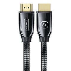 USAMS Kabel HDMI - HDMI 2.1 U67 5m 8K czarny|black Ultra HD SJ499HD01 (US-SJ498) цена и информация | Кабели и провода | 220.lv