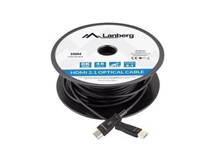 Lanberg, HDMI, 100 m cena un informācija | Kabeļi un vadi | 220.lv