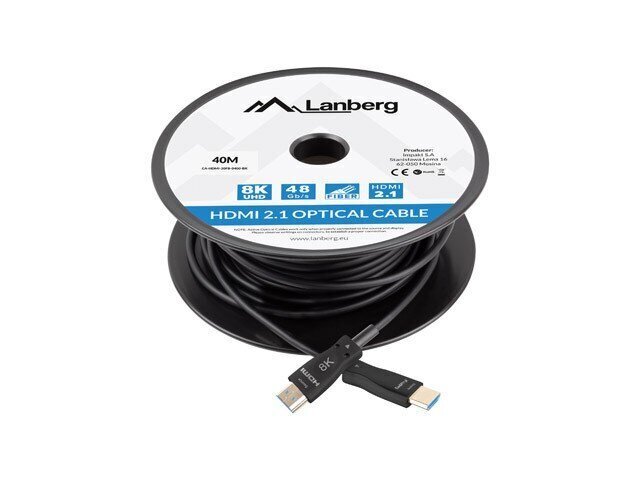 Lanberg, HDMI, 40 m цена и информация | Kabeļi un vadi | 220.lv