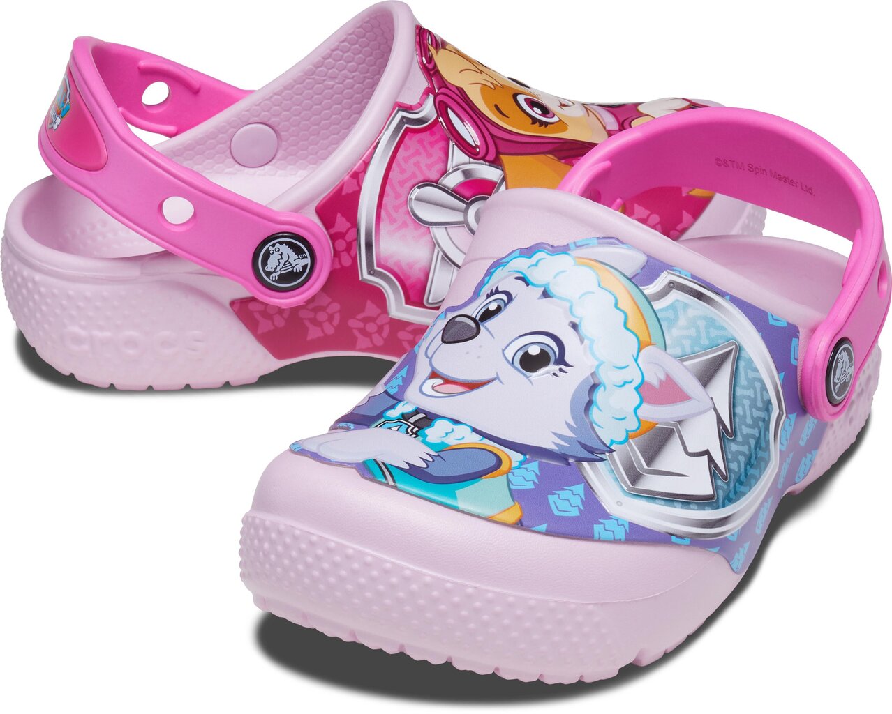Crocs™ sandales meitenēm FunLab Paw Patrol Patch, rozā cena un informācija | Bērnu čības, maiņas apavi | 220.lv