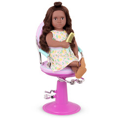 Rotaļu salona krēsls ar aksesuāriem Our Generation, violets cena un informācija | Rotaļlietas meitenēm | 220.lv