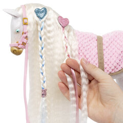 Rotaļu zirgs ar spīdumiem Our Generation, balts, 30 cm cena un informācija | Rotaļlietas meitenēm | 220.lv