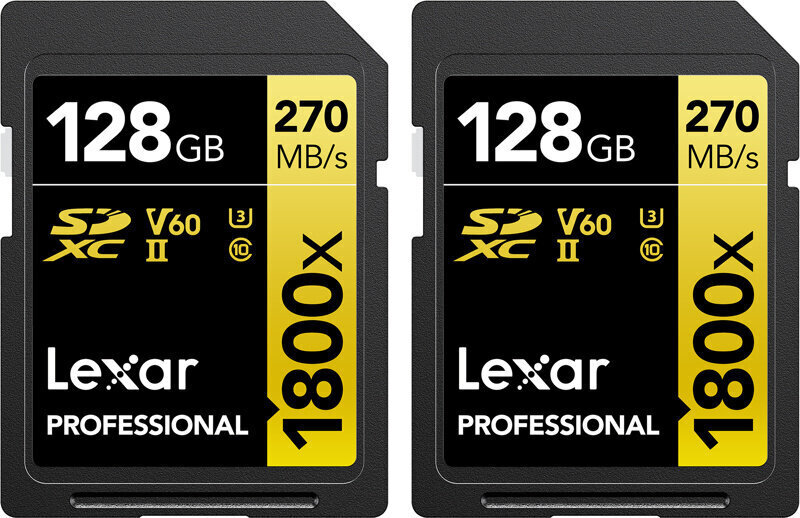 Lexar SDXC 128 GB + 128 GB cena un informācija | Atmiņas kartes mobilajiem telefoniem | 220.lv