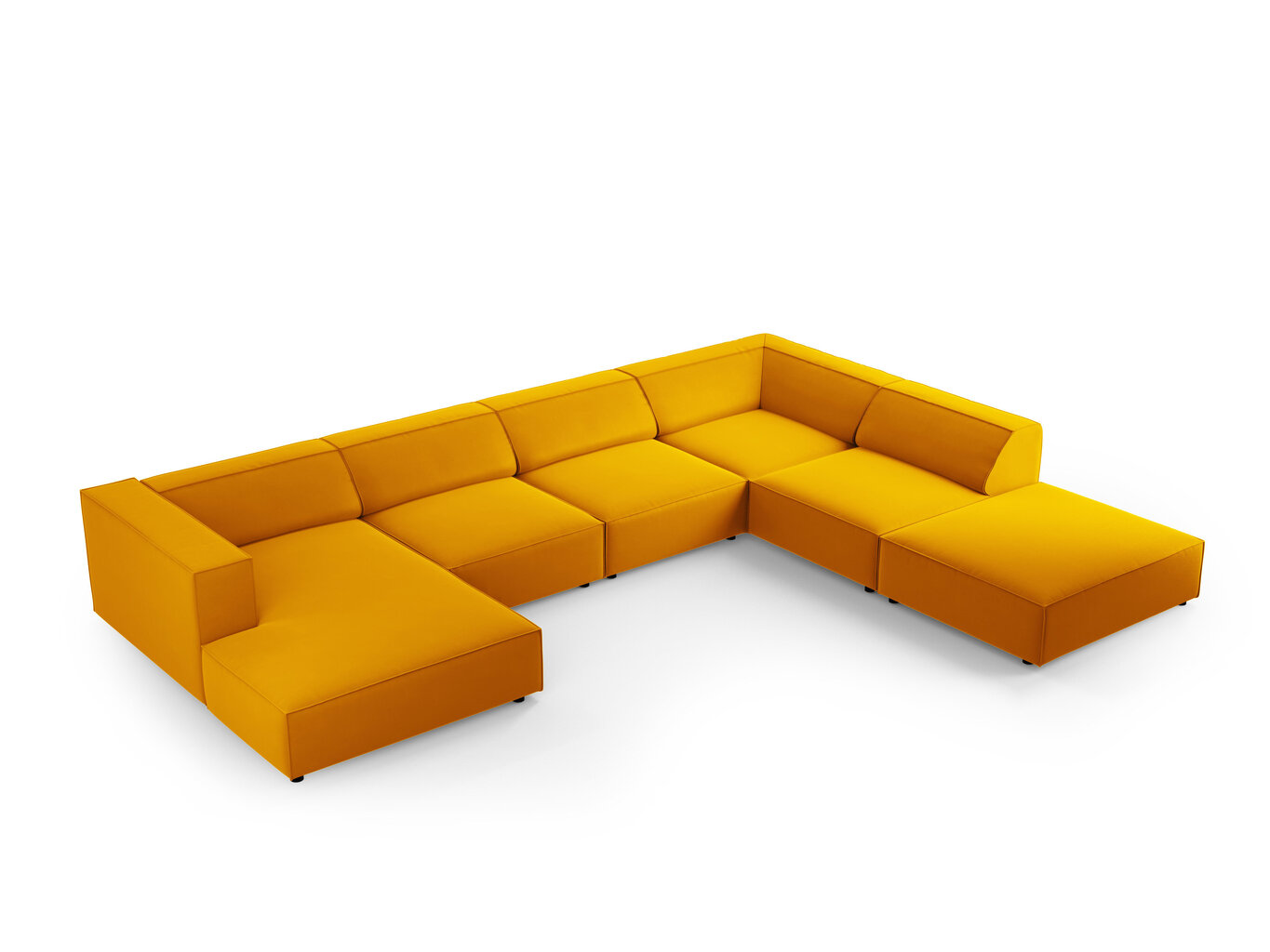 Stūra dīvāns Cosmopolitan Design Arendal, dzeltens cena un informācija | Stūra dīvāni | 220.lv