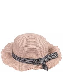 Комплект шляпа с клетчатым бантом + сумочка. цена и информация | Аксессуары для детей | 220.lv