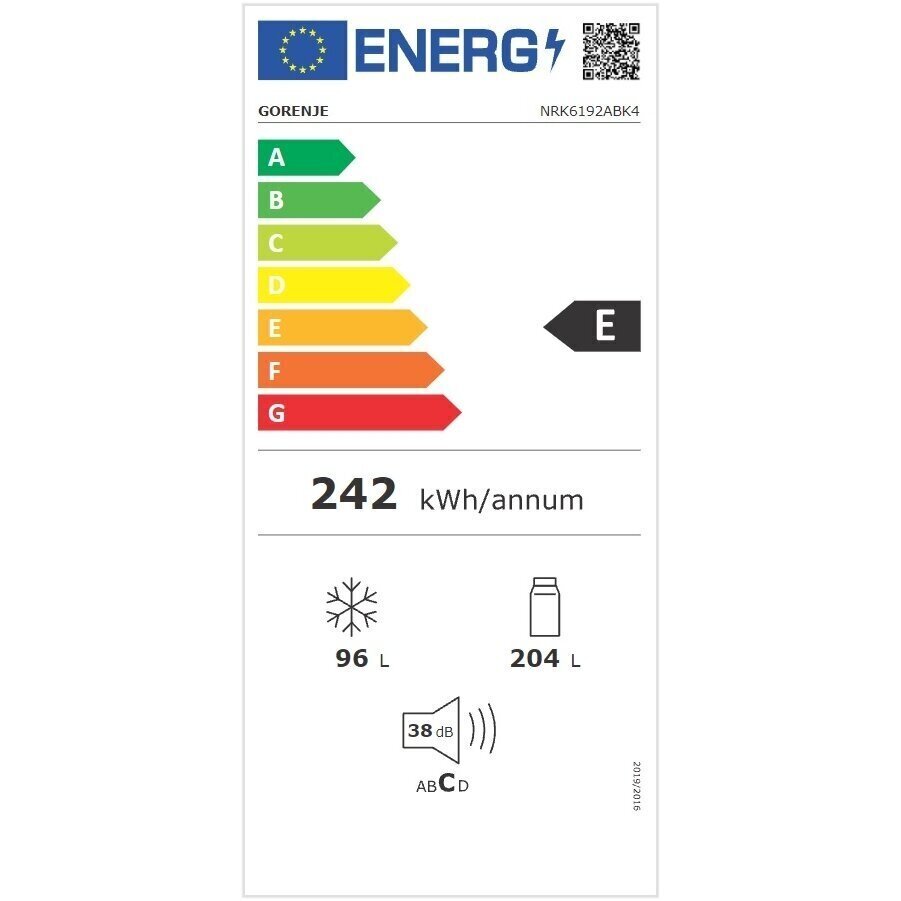 Gorenje NRK6192ABK4 cena un informācija | Ledusskapji | 220.lv