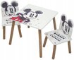 Bērnu galds ar krēsliem Arditex Mickey Mouse, balts цена и информация | Bērnu krēsliņi un bērnu galdiņi | 220.lv