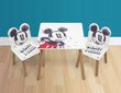 Bērnu galds ar krēsliem Arditex Mickey Mouse, balts cena un informācija | Bērnu krēsliņi un bērnu galdiņi | 220.lv