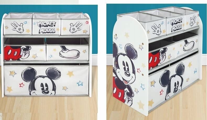 Rotaļlietu skapis Arditex Mickey Mouse balts цена и информация | Bērnu skapīši | 220.lv