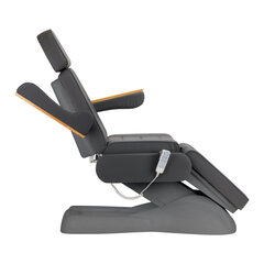 Elektriskais kosmētiskais krēsls Sillon Lux, pelēks cena un informācija | Mēbeles skaistumkopšanas saloniem | 220.lv