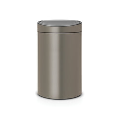 Двухсекционный мусорный бак Touch Bin New (10/23 л), пластиковые внутренние ведра Platinum цена и информация | Мусорные баки | 220.lv