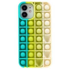„Popit“ Bubble мягкий силиконовый (TPU) чехол - зелёный (iPhone 12 / 12 Pro) цена и информация | Чехлы для телефонов | 220.lv