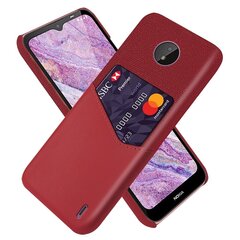 Кожаный чехол „KSQ“ Shell - красный (Nokia C10 / C20) цена и информация | Чехлы для телефонов | 220.lv