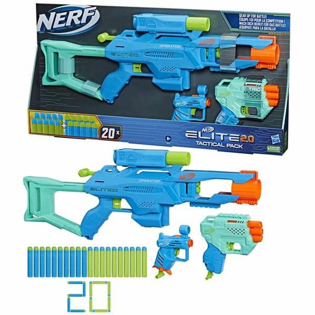 Пистолет Nerf Elite 2.0 Hasbro Tactical Pack цена | 220.lv