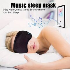 Miega maska ​​ar bezvadu austiņām unisex, melna cena un informācija | Naktskrekli, pidžamas | 220.lv