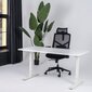 Regulējams galds Ergostock Forza line 120x80 White / White cena un informācija | Datorgaldi, rakstāmgaldi, biroja galdi | 220.lv