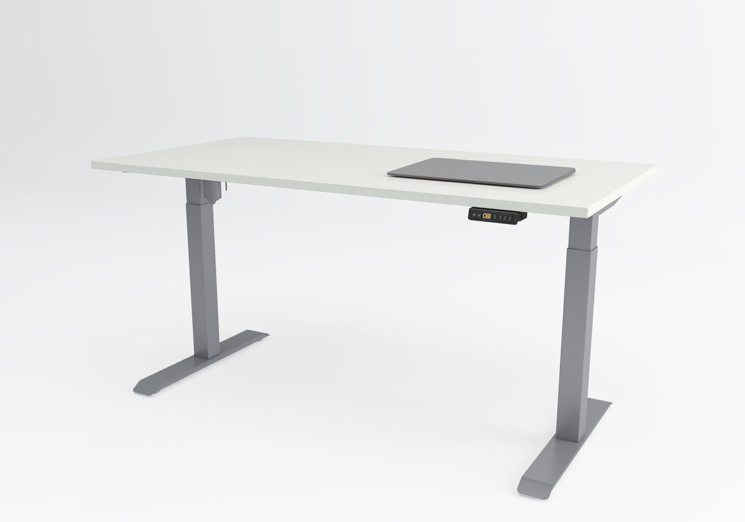 Regulējams galds Ergostock Unico line 120x80 Oak / Anthracite цена и информация | Datorgaldi, rakstāmgaldi, biroja galdi | 220.lv