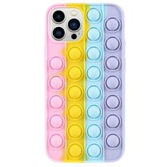 „Popit“ Big Bubble мягкий силиконовый (TPU) чехол - розовый (iPhone 13 Pro Max) цена и информация | Чехлы для телефонов | 220.lv