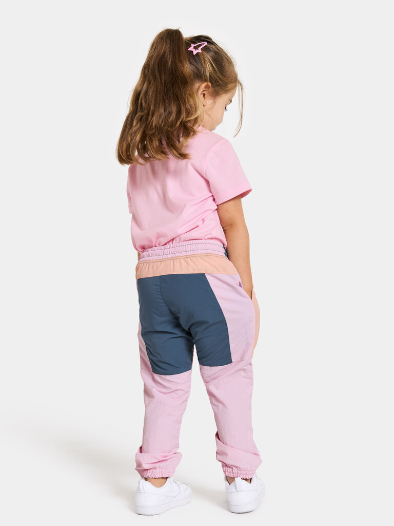 Didriksons bērnu bikses HJORTRON, rozā-tumši zilas cena un informācija | Bikses zēniem | 220.lv