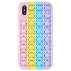 „Popit“ Big Bubble мягкий силиконовый (TPU) чехол - розовый (iPhone X / Xs) цена и информация | Чехлы для телефонов | 220.lv