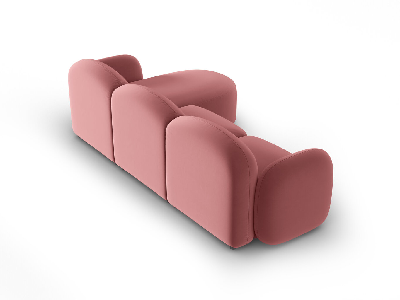 Stūra dīvāns Interieurs 86 Laurent, rozā cena un informācija | Stūra dīvāni | 220.lv