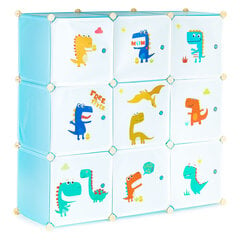 Детский книжный шкаф модульный 9 полок детский книжный шкаф цена и информация | Детские шкафы | 220.lv