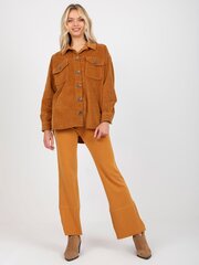 светло-коричневая вельветовая рубашка от amala stitch & soul цена и информация | Женские блузки, рубашки | 220.lv